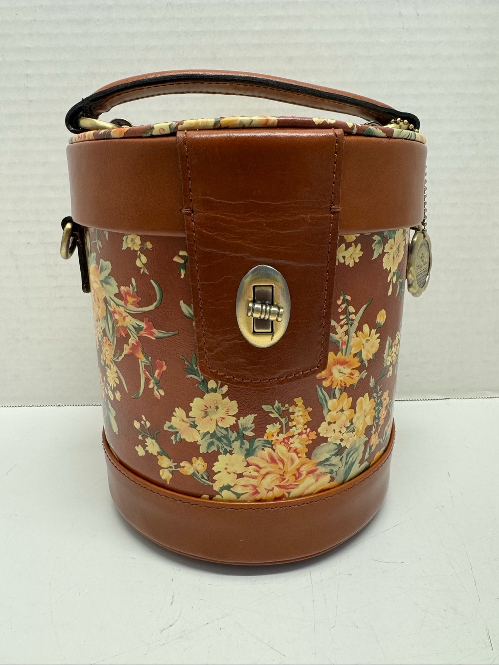 Patricia Nash Noli Leather Cylinder Crossbody Bag